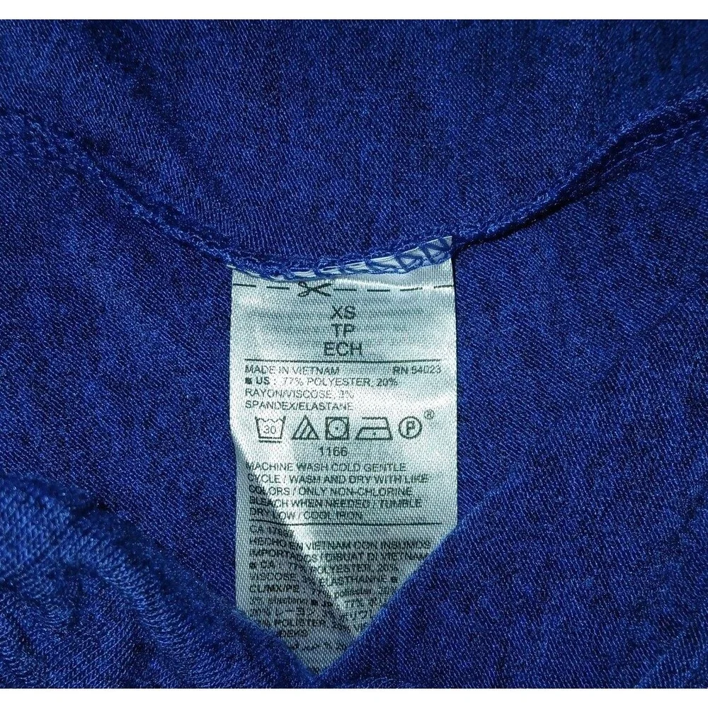 NWT OLD NAVY Womens XS V-Neck Casual Minimalist Navy Blue Knit T-Shirt Dress